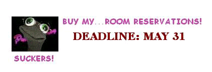 GET YOUR ROOM BEFORE THERE'S A PANDA LIVING IN IT! [DEADLINE: MAY 31]